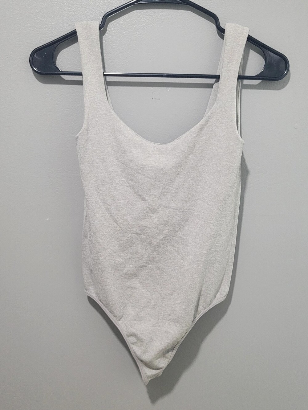 Intimately Free People Lot of 2 Black/Grey Stretch Fitted Thong Bodysuit Sz Xs-S